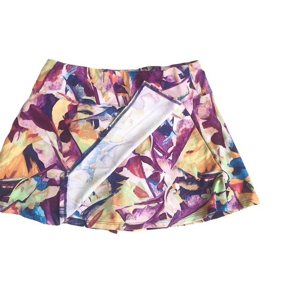 Eleven by Venus Williams Abstract Multicolor Skort Side Pockets Size M - Picture 3 of 7